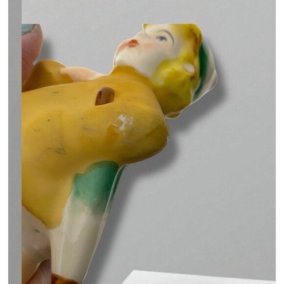 Vintage Spring Girl With Umbrella  Rain Coat Approx 5.5 Inch Japan 1950's Rare - Picture 6 of 7